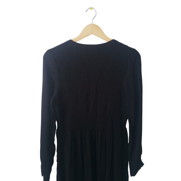 Maeve By Anthropologie Masse Midi Dress Black Size Medium - Picture 5 of 10